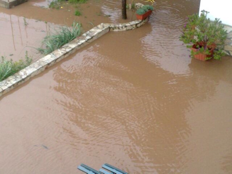L'alluvione in località Palude Mezzane